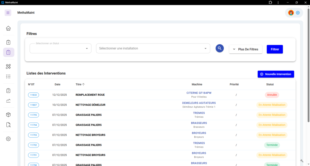 listing interventions